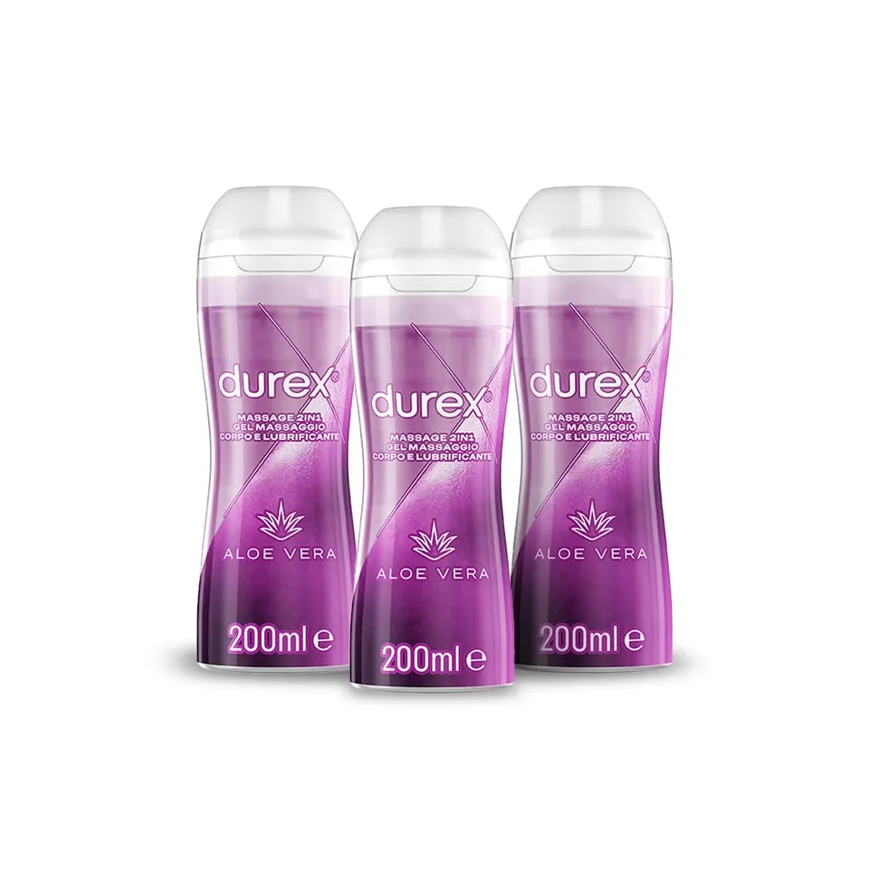 Durex Massage 2in1 gel lubrificante aloe vera 2x100ml