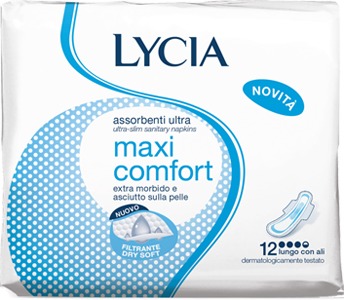 Lycia Maxi Comfort assorbenti ultra lunghi con ali