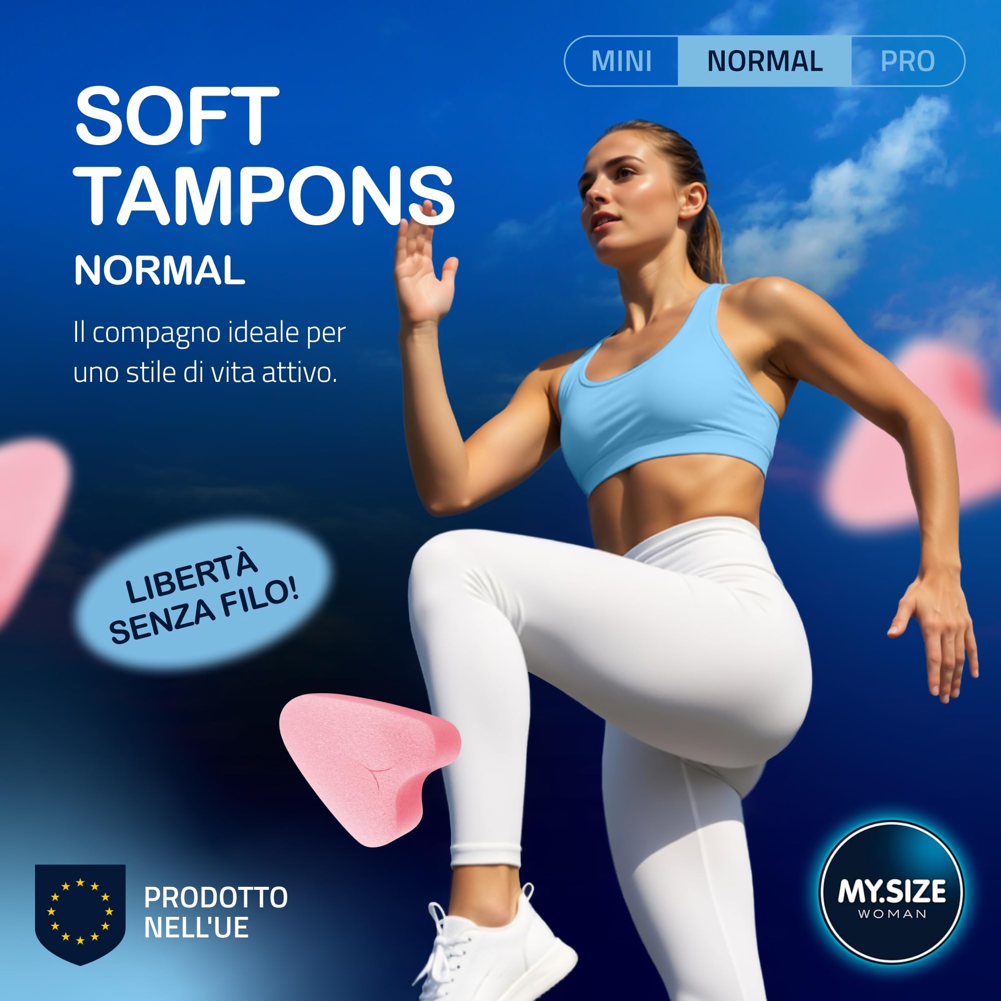 MY.SIZE Woman Soft Normal Tamponi 20 Pezzi Senza Filo