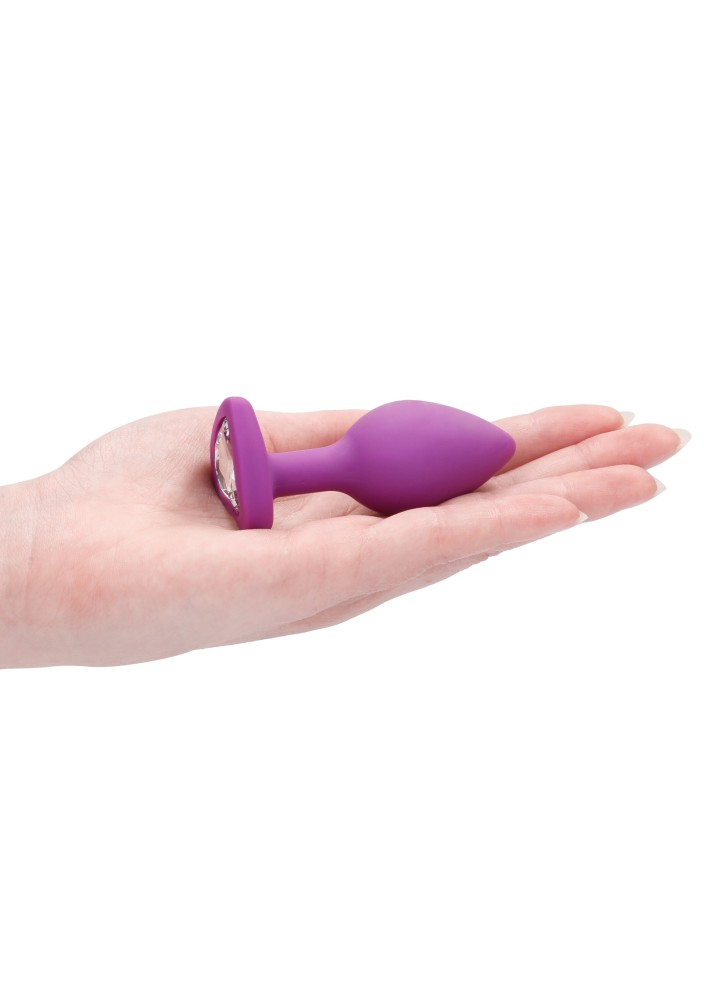 Ouch! Diamond Heart Regular plug anale viola silicone