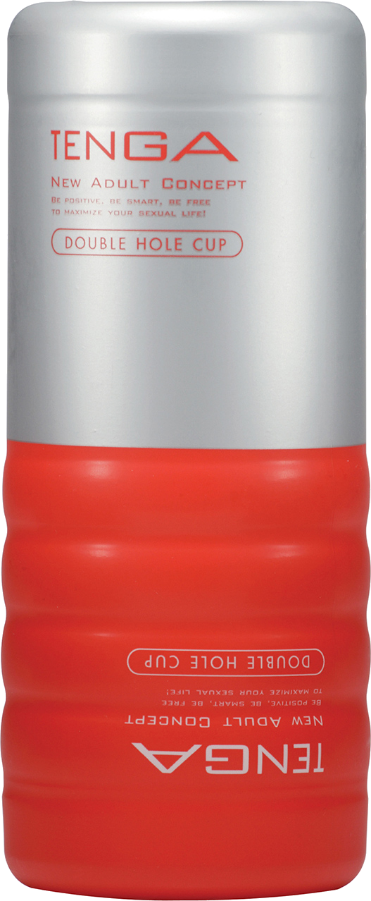 Tenga Double Hole Cup masturbatore monouso rosso