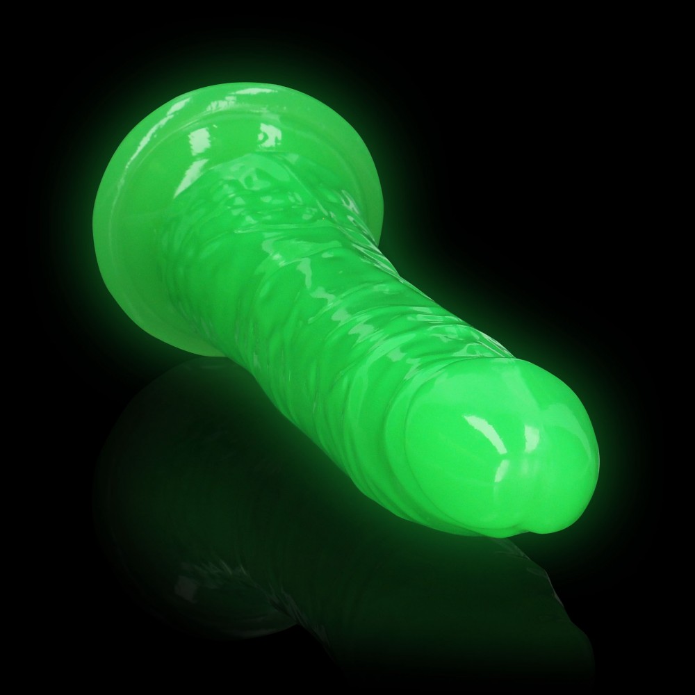 RealRock Glow in the Dark Slim Dildo 9 dildo realistico fosforescente