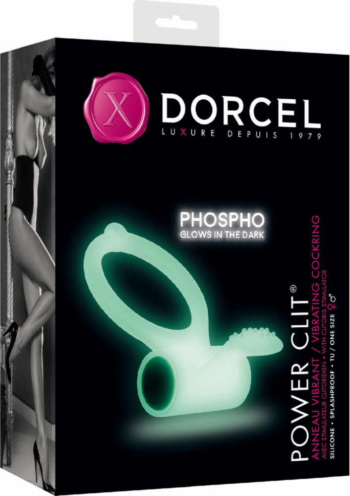 Dorcel Power Clit Phospho anello vibrante fosforescente
