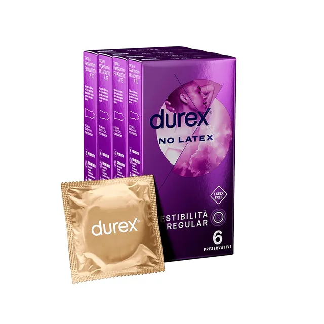 Durex No Latex preservativi senza lattice 24 pezzi anallergici