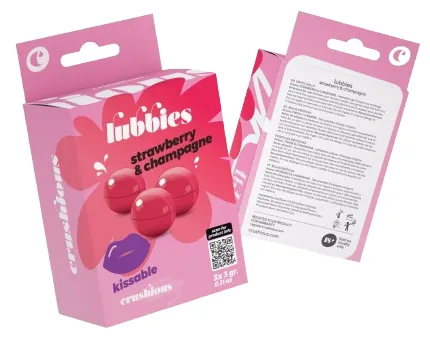 Crushious Lubbies fragola champagne palline brasiliane 3 pz