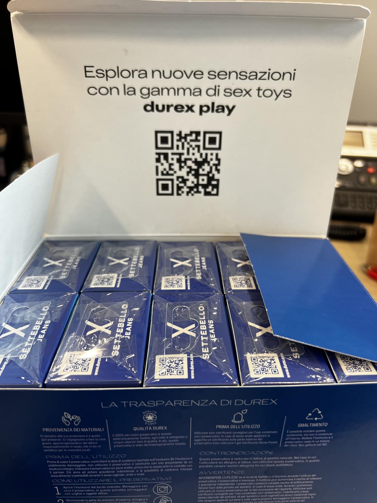 Durex Settebello Jeans Preservativi 100 Pezzi Classici