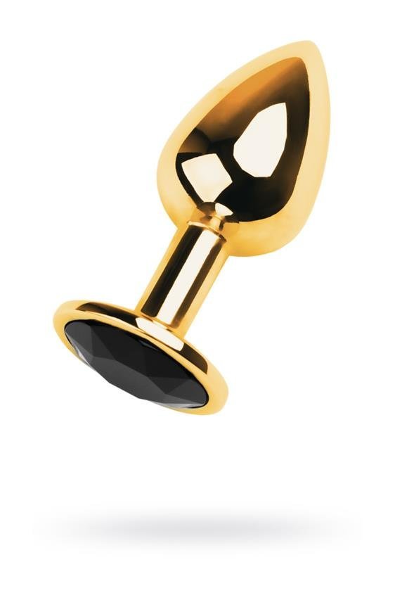 Toyfa 717004 Golden Anal Plug Metal dorato con gioiello