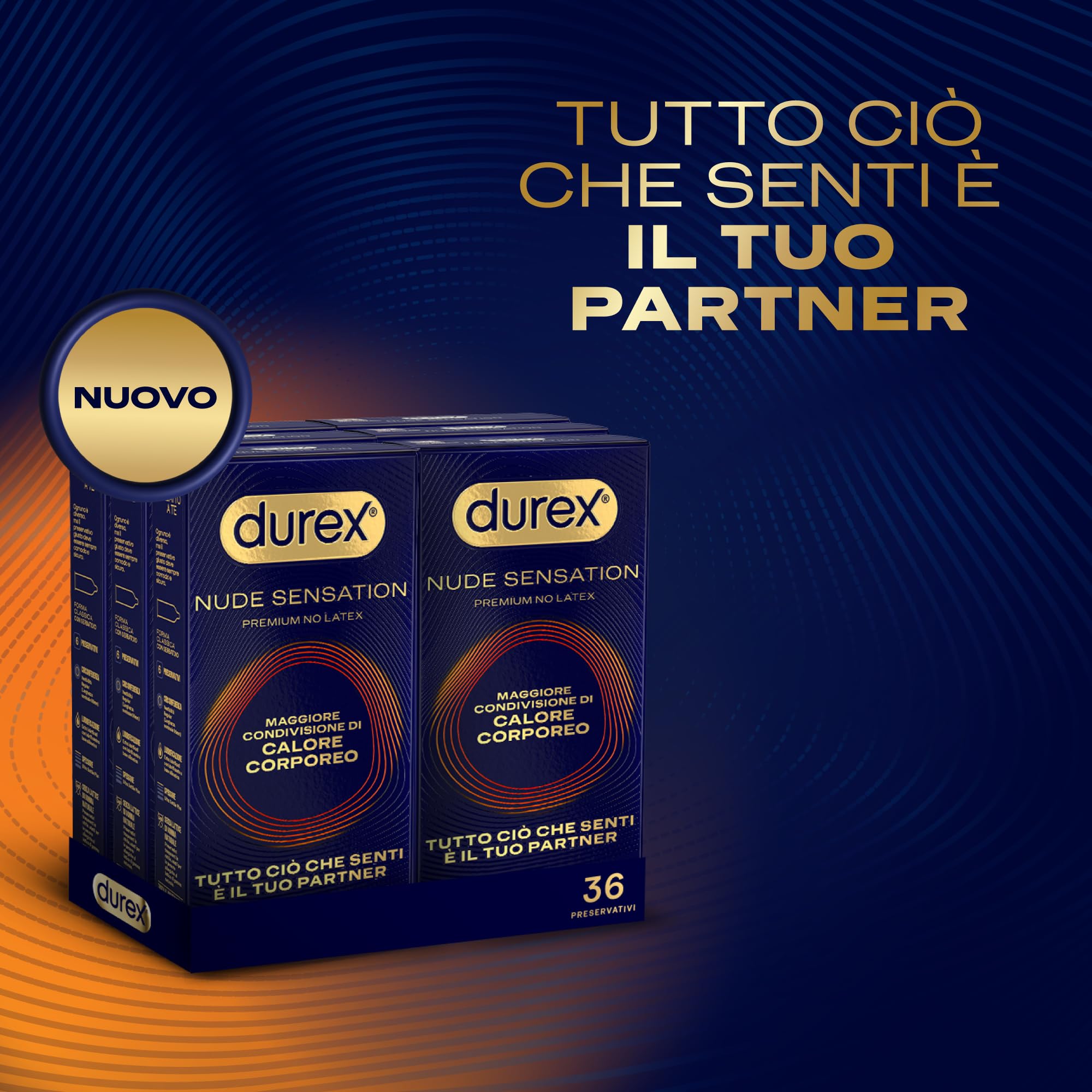 Durex Nude Sensation Preservativi 36 Pezzi Nitrile Sottili