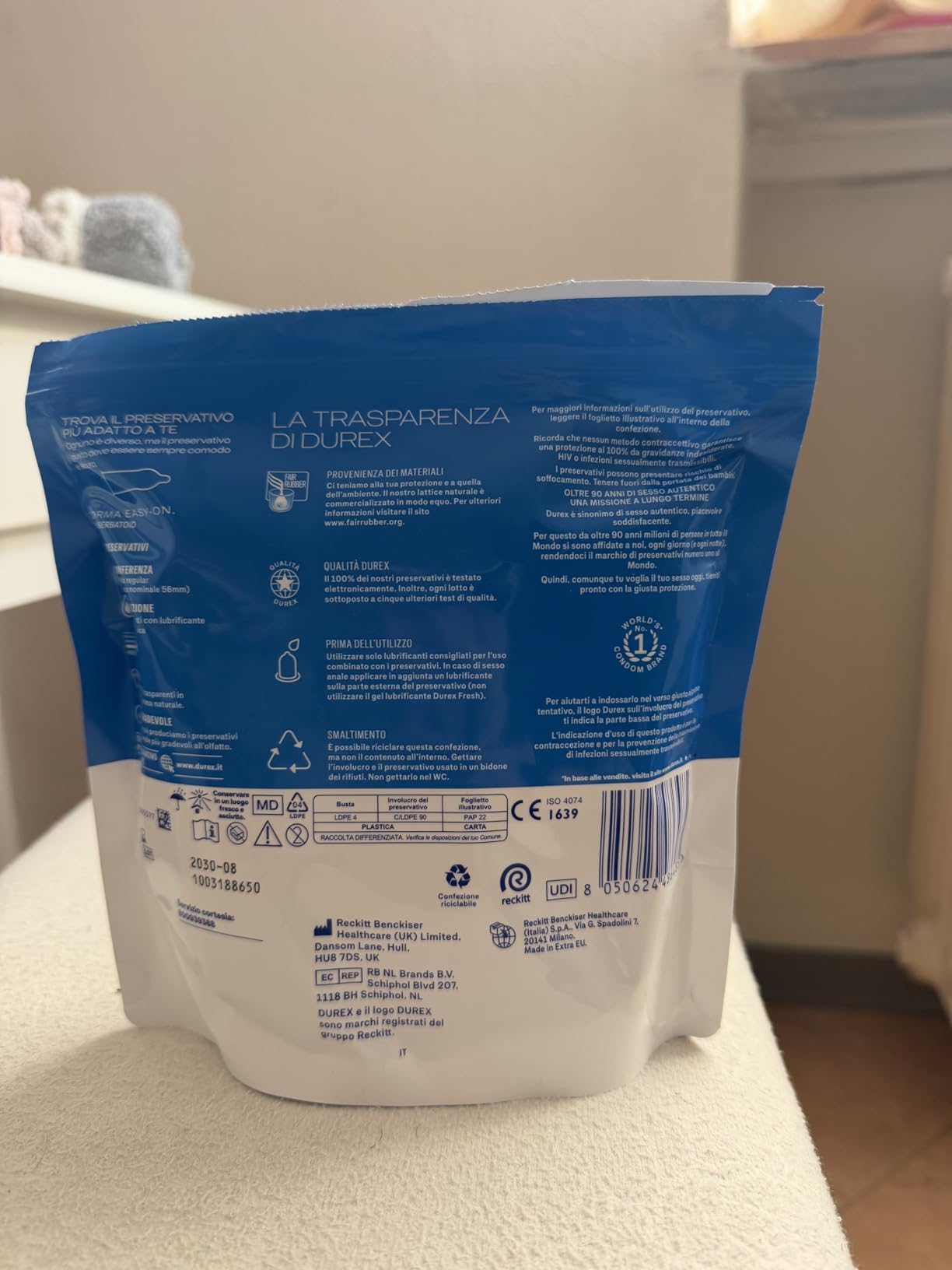 Durex Settebello Jeans preservativi classici 56 mm 40 pezzi regular
