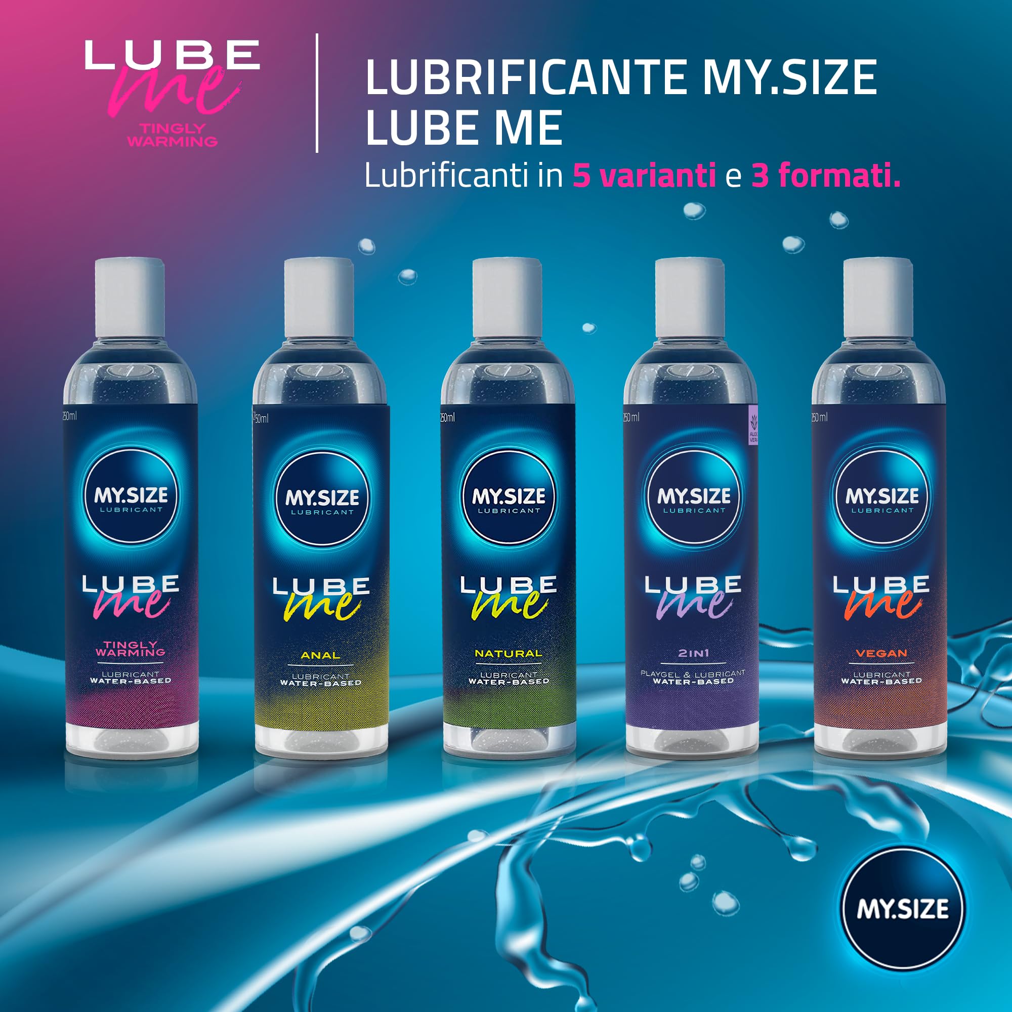 MY.SIZE PRO Lube Me lubrificante riscaldante 250 ml