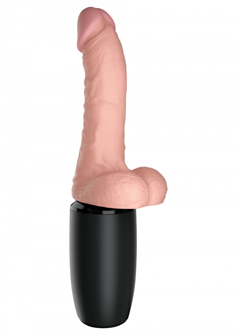 King Cock 21340 6.5" vibratore realistico riscaldante thrusting