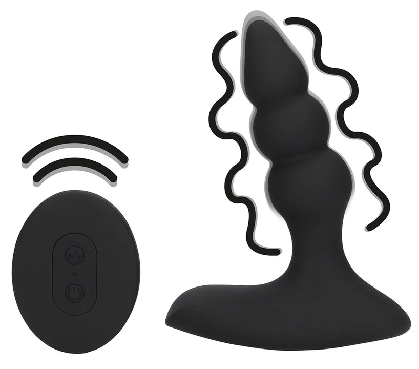 Loveline Beaded plug anale vibrante telecomando 10 modi