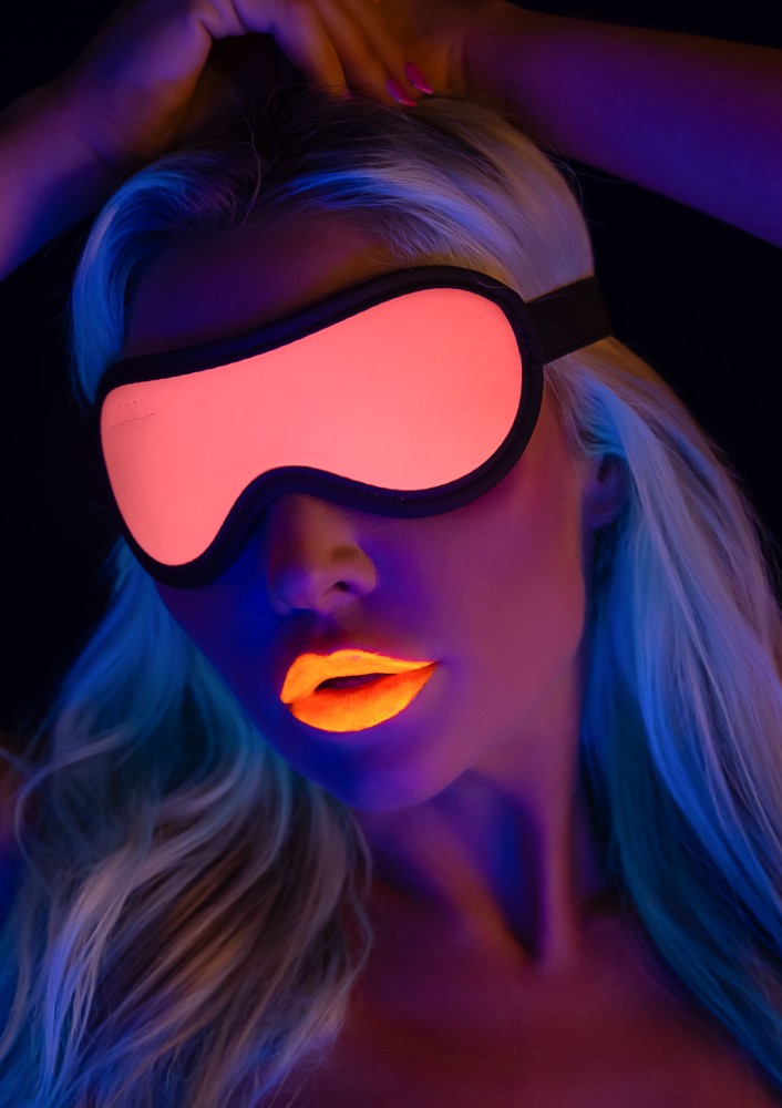 Taboom Blindfold mascherina copriocchi rosa fosforescente
