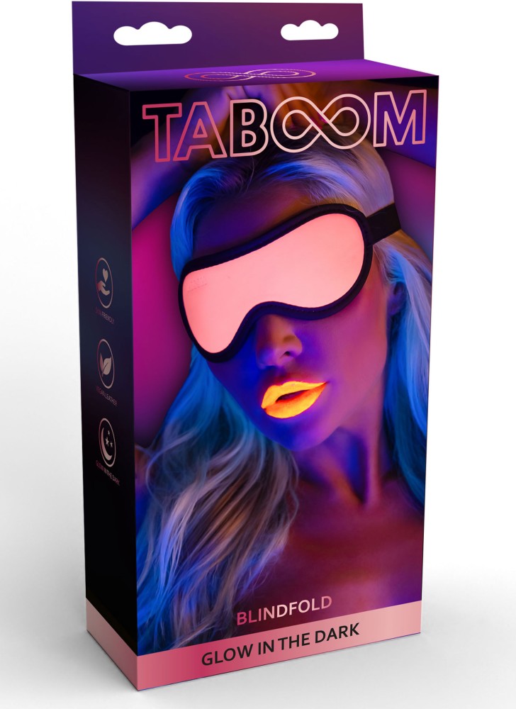 Taboom Blindfold mascherina copriocchi rosa fosforescente
