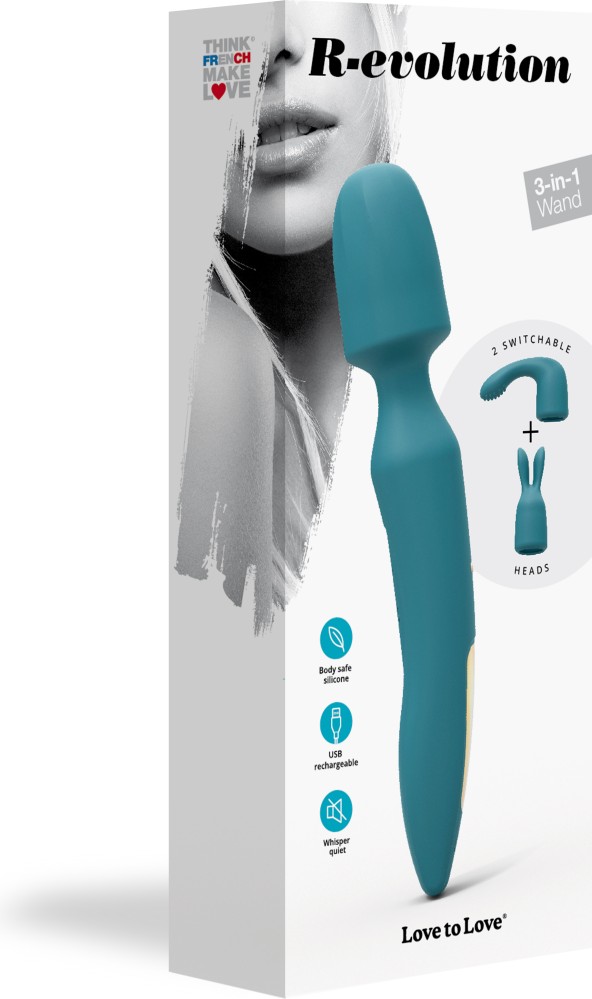 Love to Love R-Evolution vibratore wand 3in1 silicone