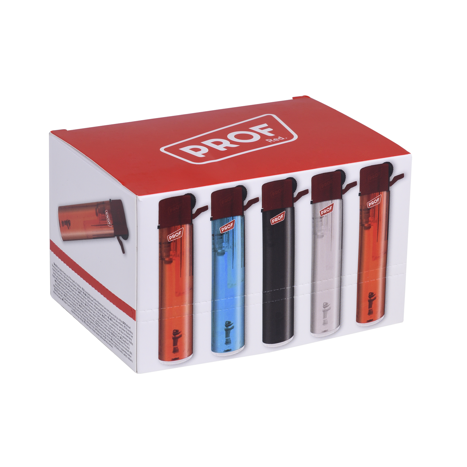 Prof Transparent Flint DL-25 accendini elettronici 25 pz