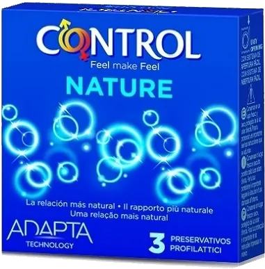 Control Adapta Nature preservativi classici 3 pezzi 54 mm