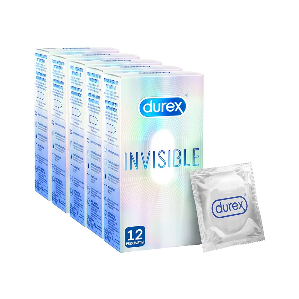 Durex Invisible Extra Lube preservativi 24 pezzi ultrasottili