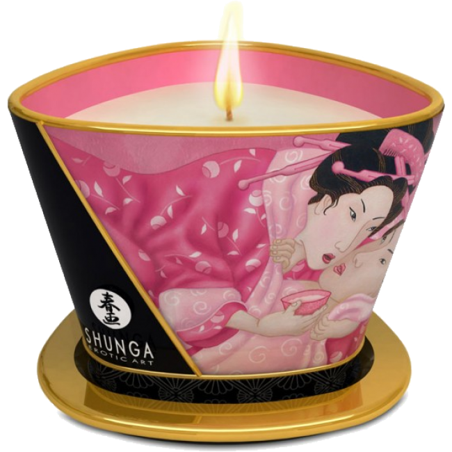 Shunga Aphrodisia candela massaggio rose 170 ml