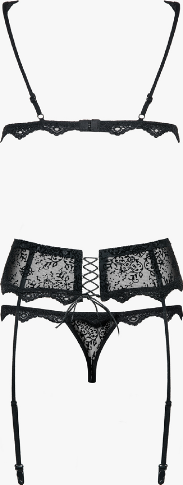 Obsessive Emperita Set completino intimo con reggicalze
