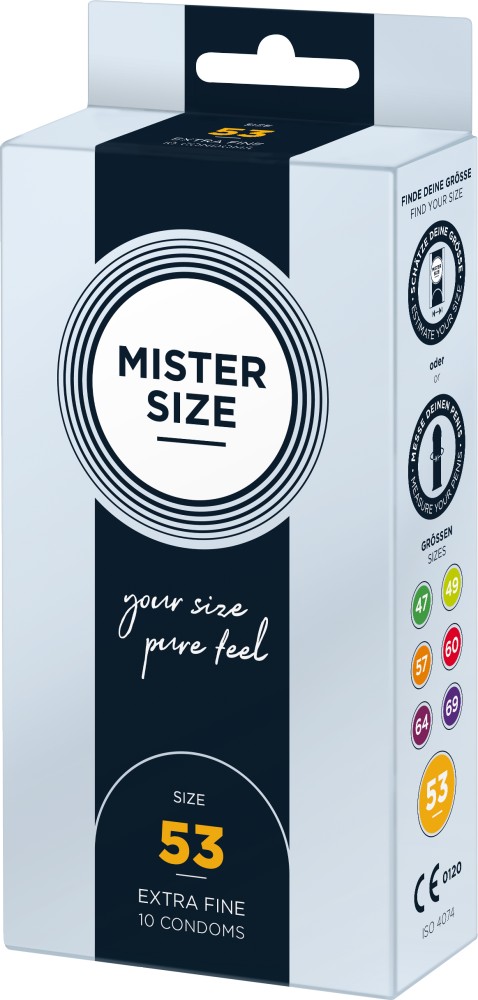 Mister Size 53 mm preservativi su misura 3 pezzi