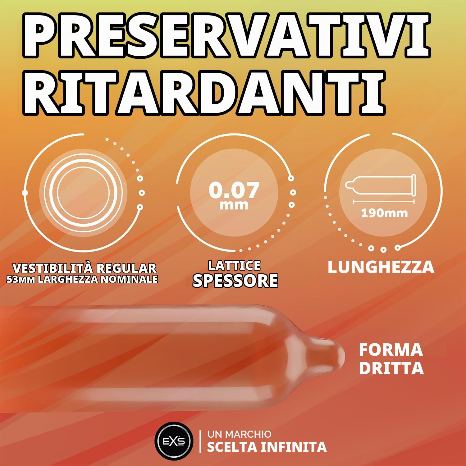 EXS Delay Preservativi Ritardanti 12 pz Lattice Vegan