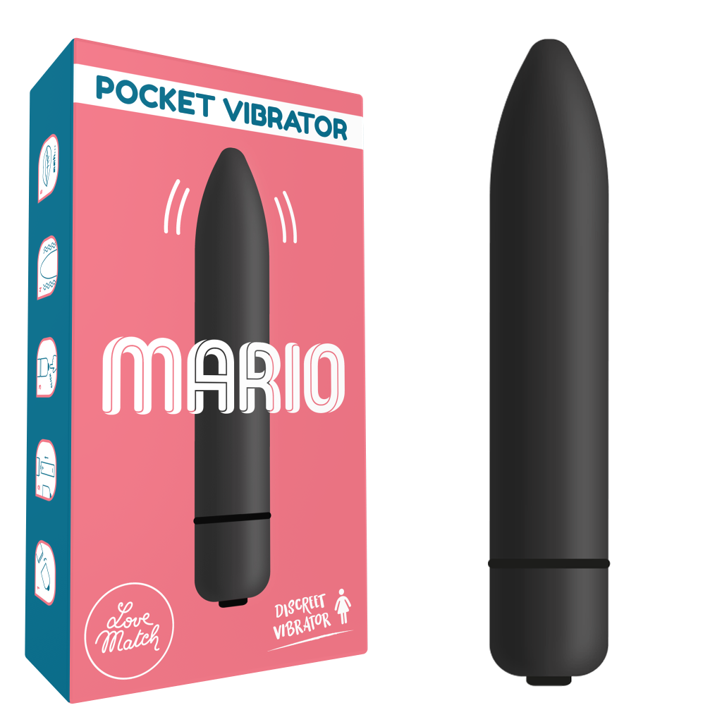 Love Match Mario vibratore classico impermeabile