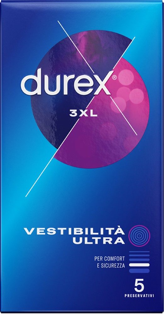 Durex 3XL preservativi ultra large lattice 64 mm