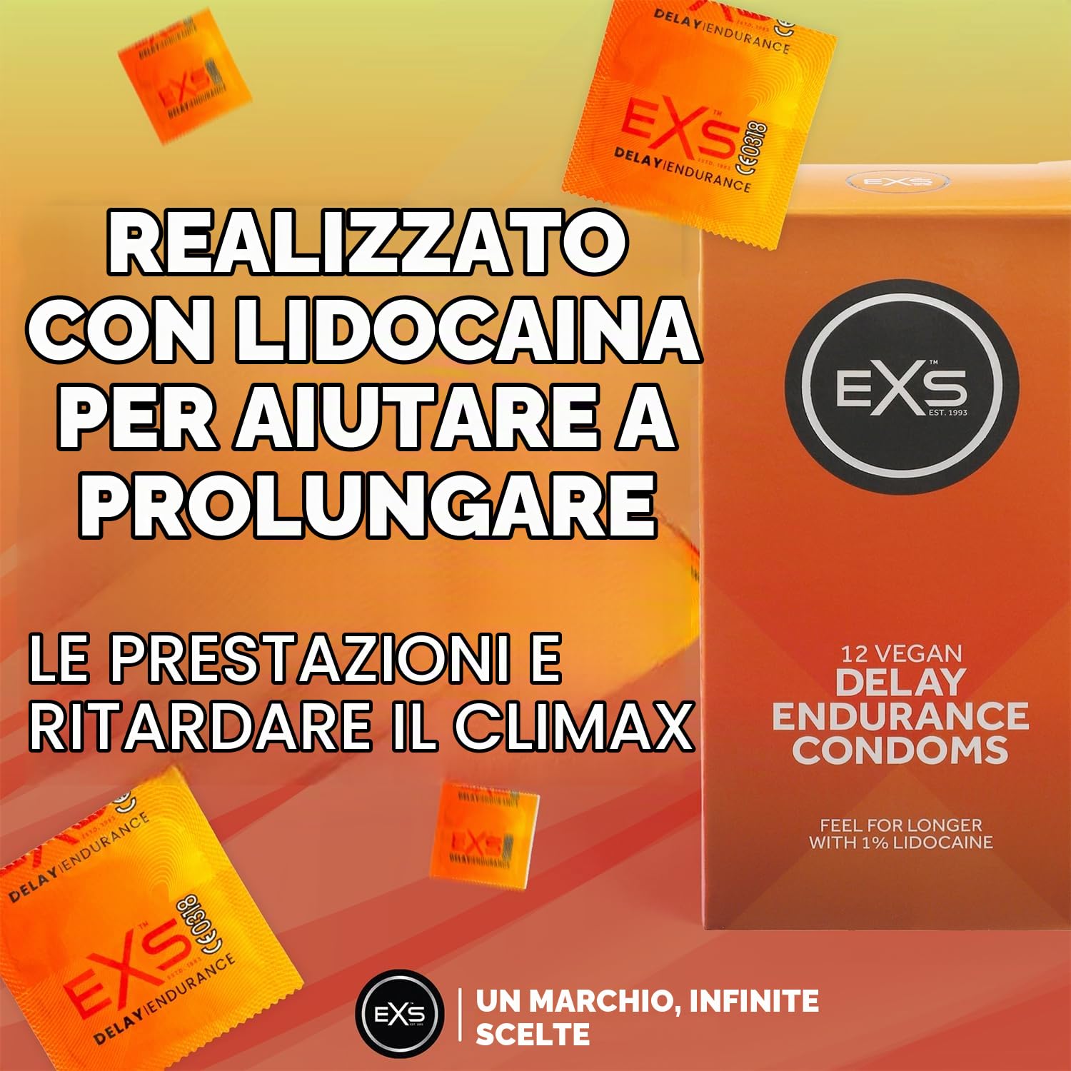 EXS Delay Preservativi Ritardanti 12 pz Lattice Vegan