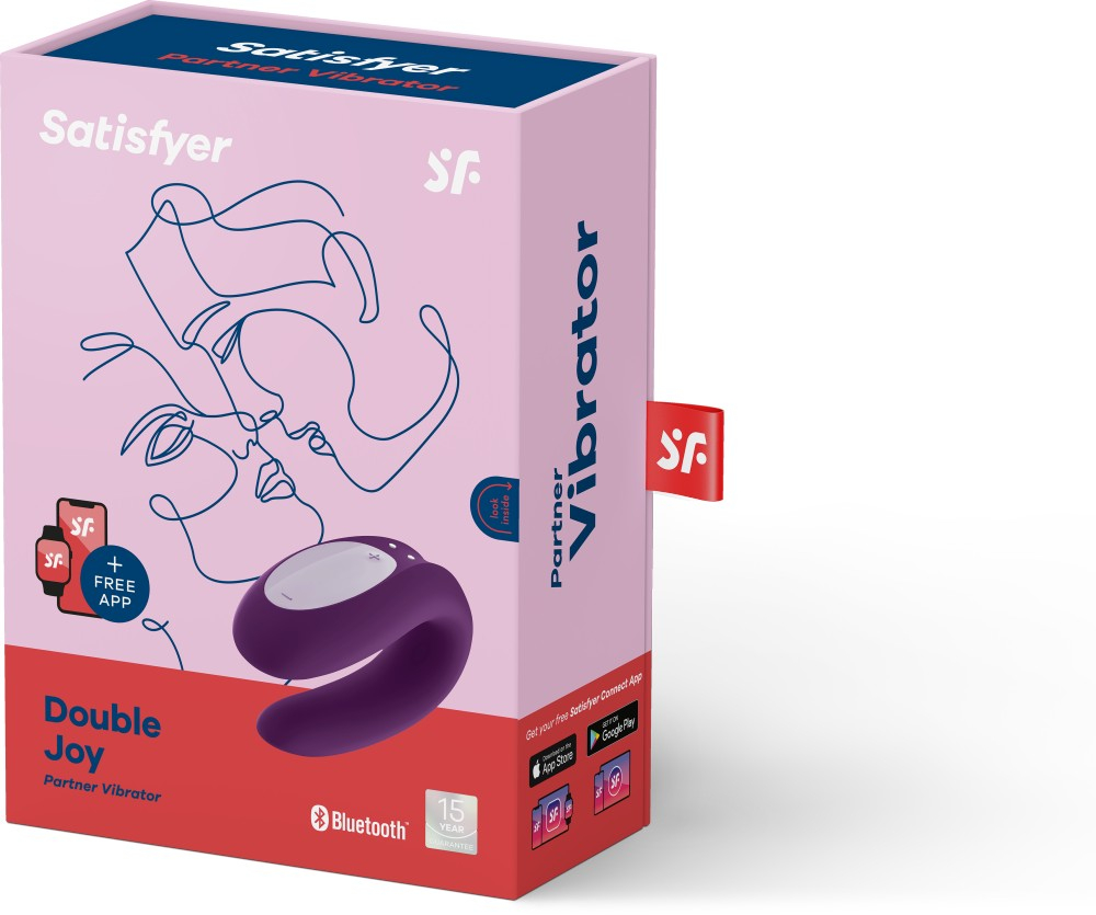 Satisfyer Double Joy stimolatore coppia viola