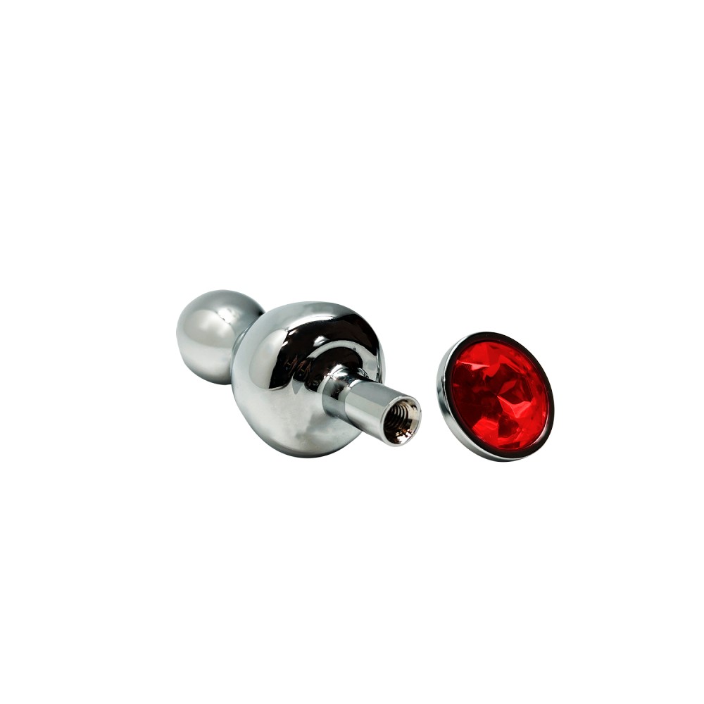 Wooomy Lollypop Red plug anale in metallo rosso