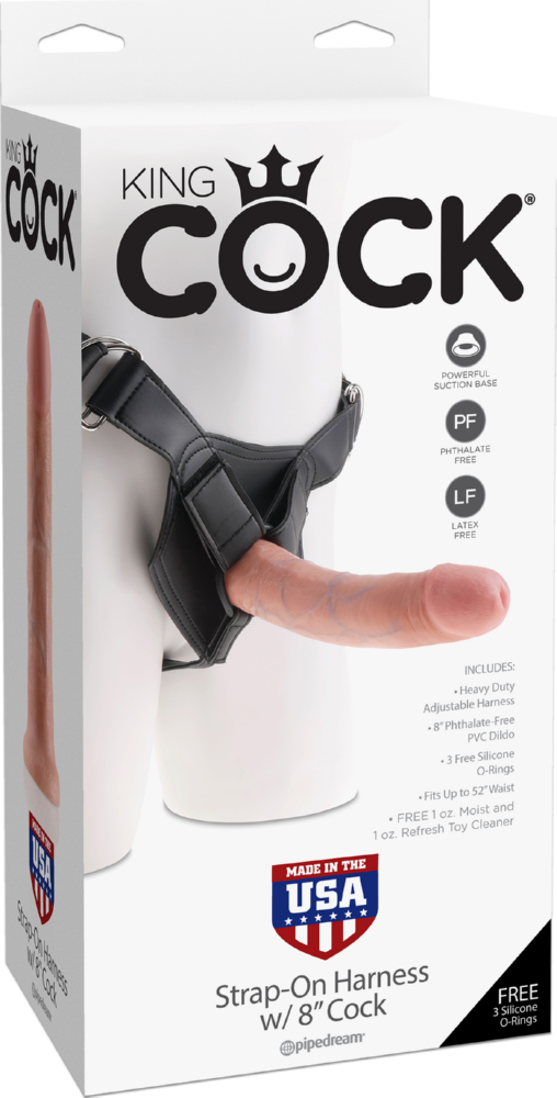 King Cock Strap-On Harness with Cock cintura fallica vinile