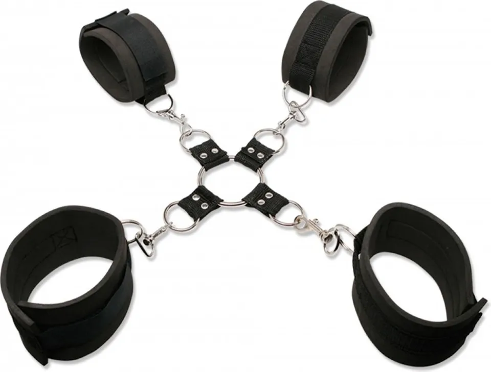 Pipedream Extreme Hog-Tie Kit bondage regolabile con mascherina