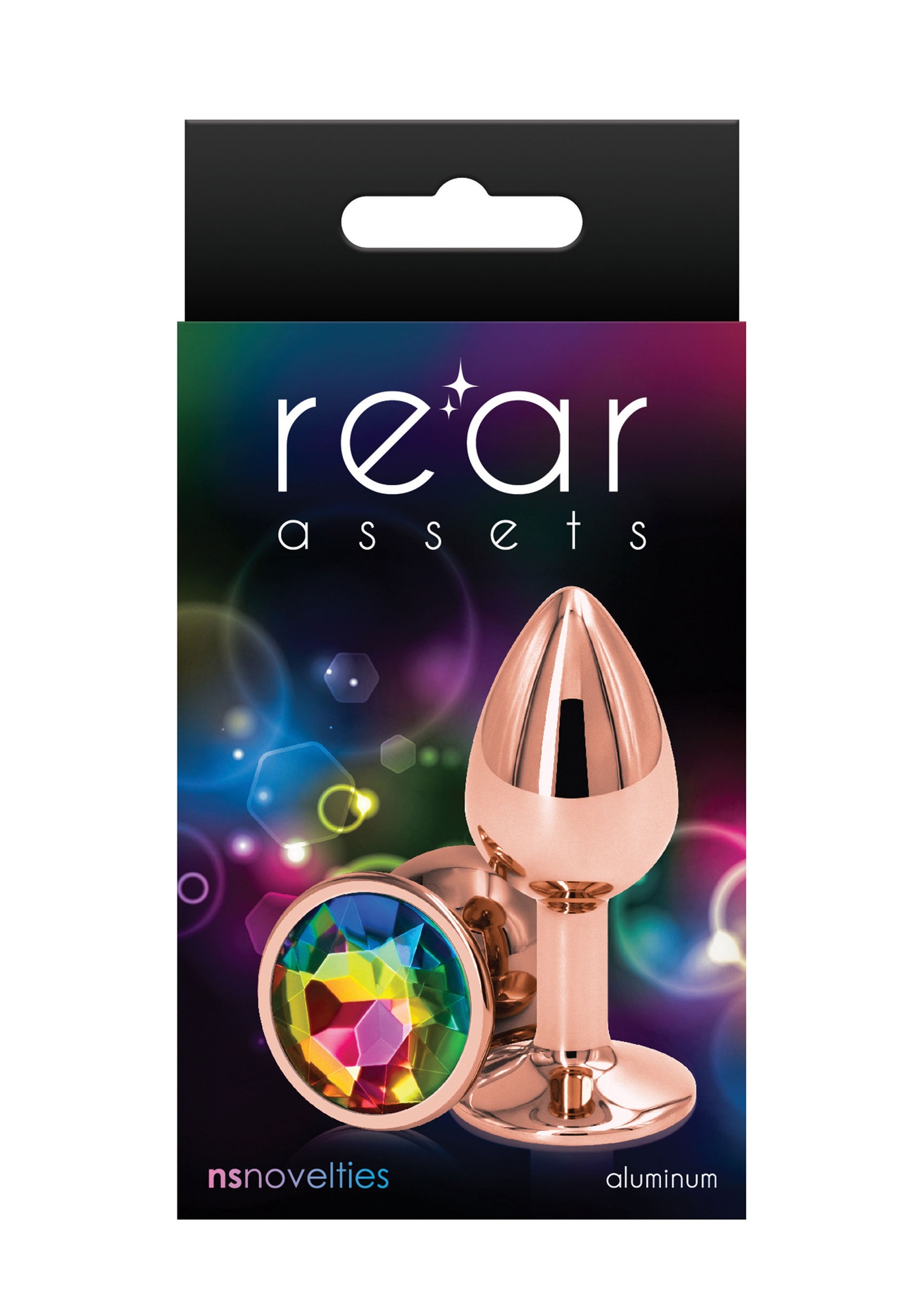 NS Novelties Rear Assets plug anale Rose Gold S gioiello 6,5 cm