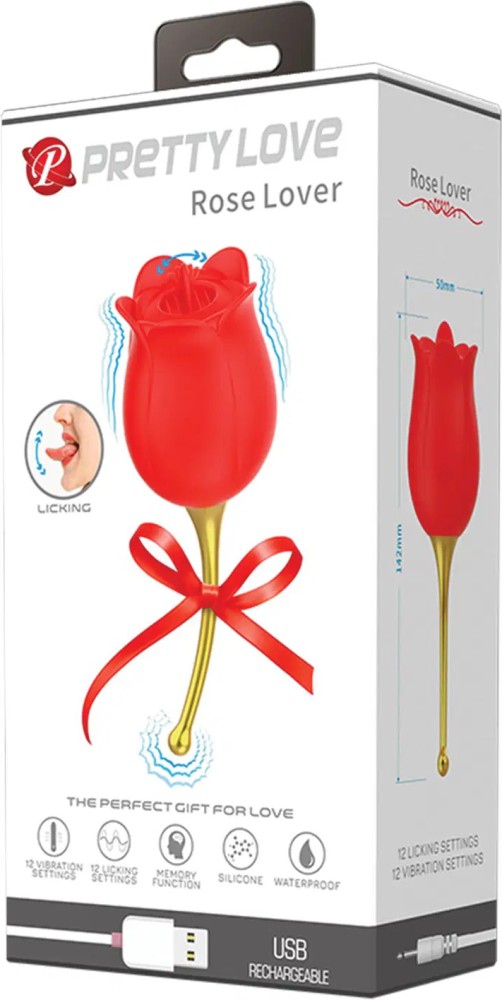 Pretty Love Rose Lover stimolatore clitorideo rosa silicone