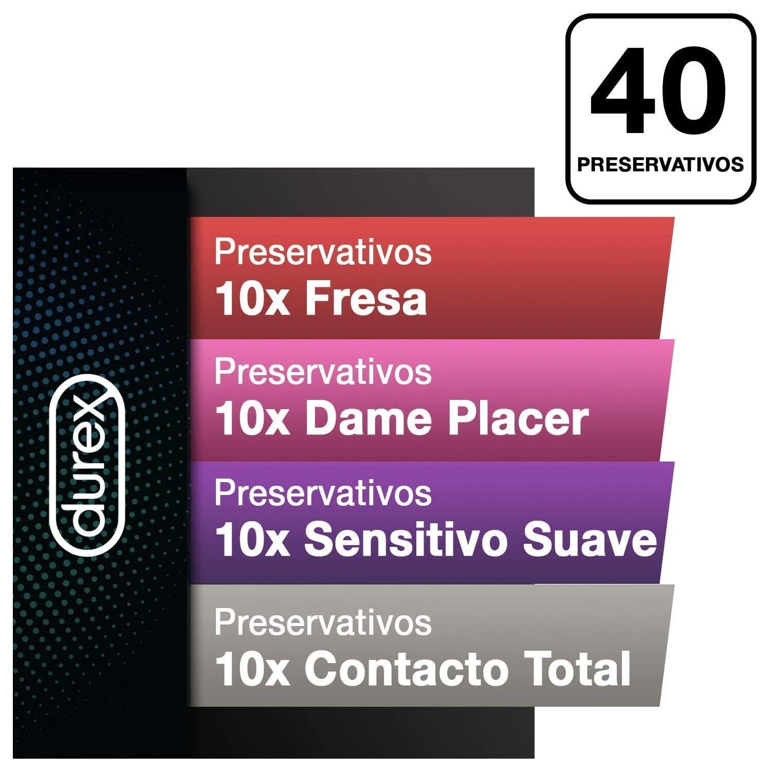 Durex Fun Explosion Preservativi 40 pezzi Assortiti