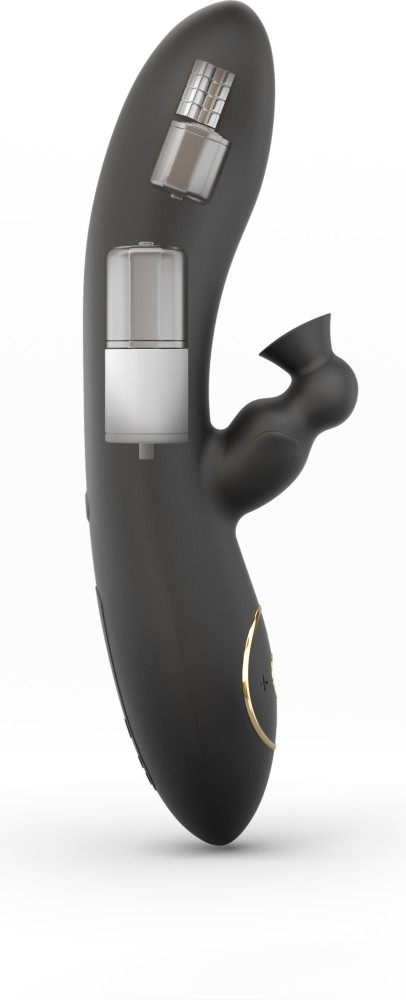 Dorcel Divine Rabbit vibratore rabbit succhiaclitoride nero 6 programmi