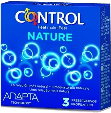 Control Adapta Nature preservativi classici 3 pezzi 54 mm
