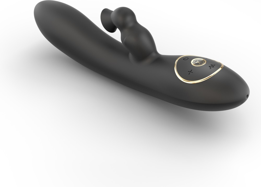 Dorcel Divine Rabbit vibratore rabbit succhiaclitoride nero 6 programmi