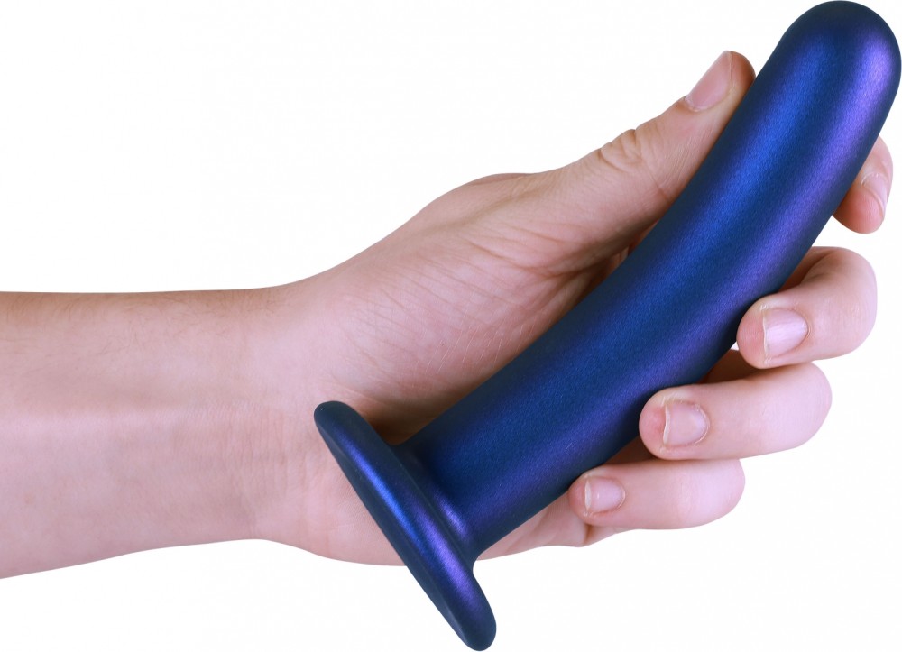 Ouch Smooth G-Spot Dildo 6 con Ventosa Blu Silicone