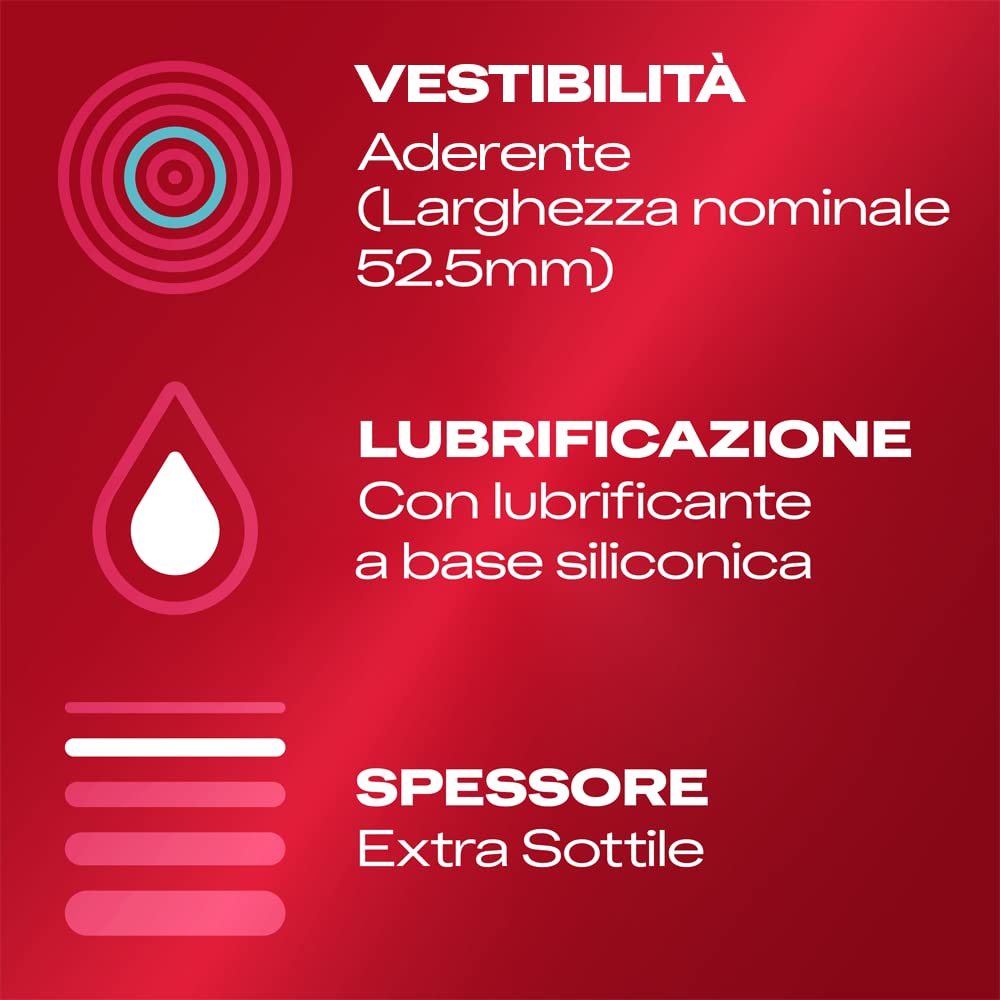 Durex Contatto Comfort preservativi sottili 6 pz lubrificati