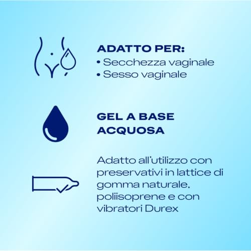 Durex Naturals Idratante gel lubrificante 100 ml acido ialuronico