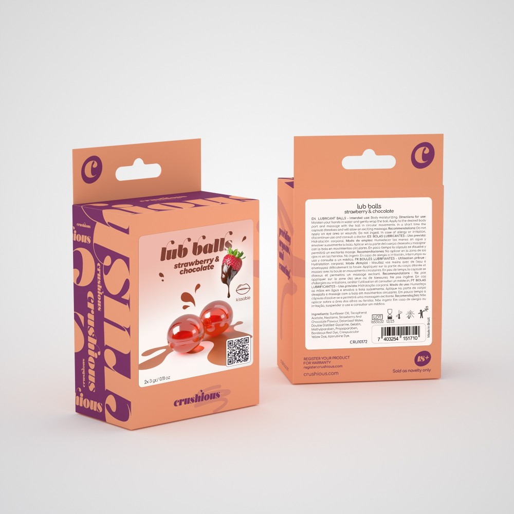 Crushious Lub Balls palline brasiliane fragola 2 pezzi