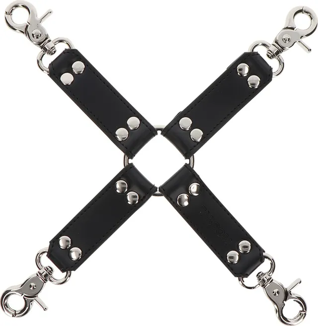 Taboom Hogtie costrittivo polsi caviglie nero ecopelle