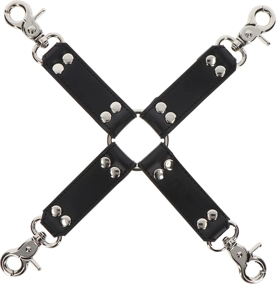 Taboom Hogtie costrittivo polsi caviglie nero ecopelle
