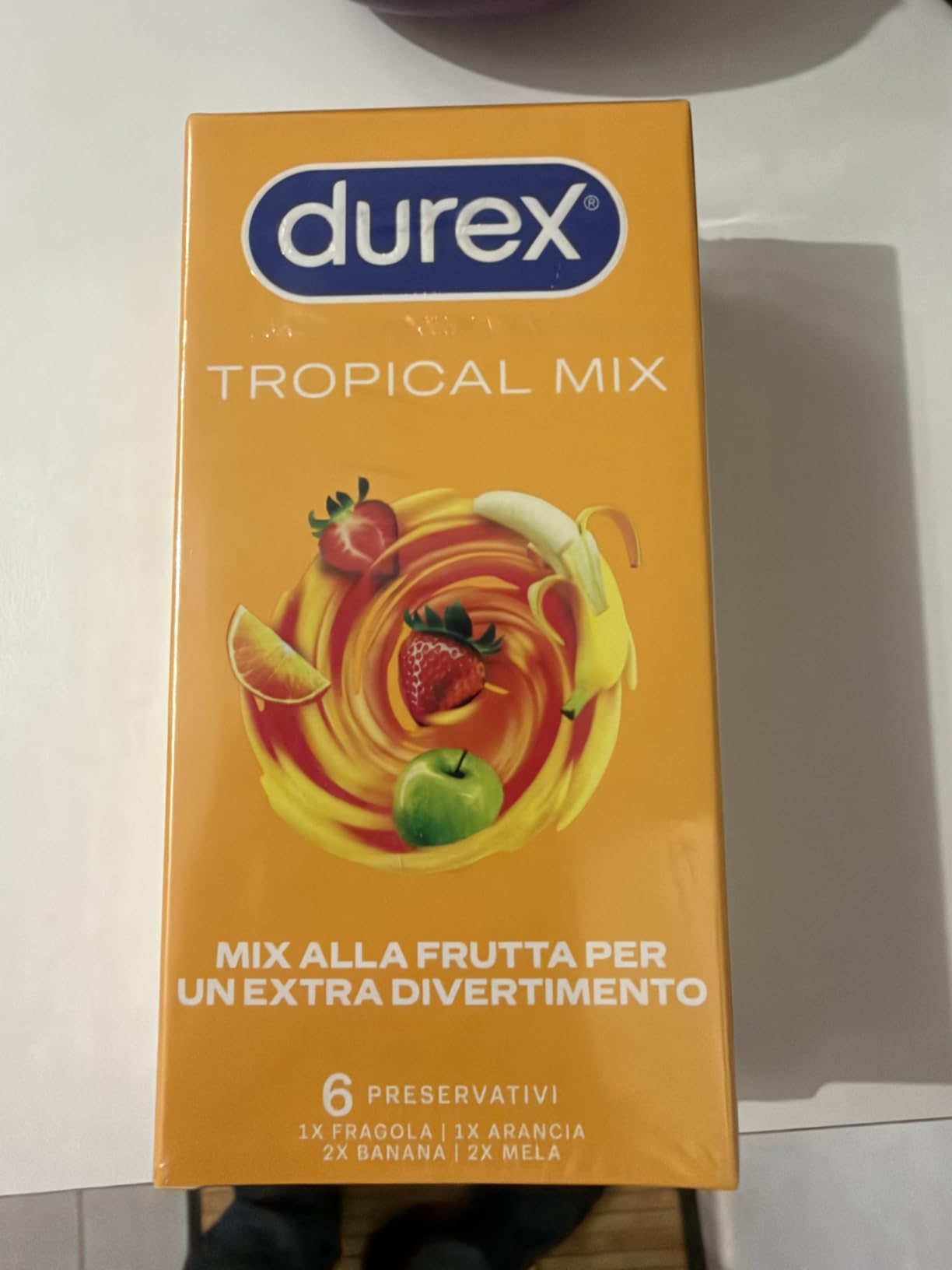 Durex Tropical preservativi 12 pz aromatizzati frutta