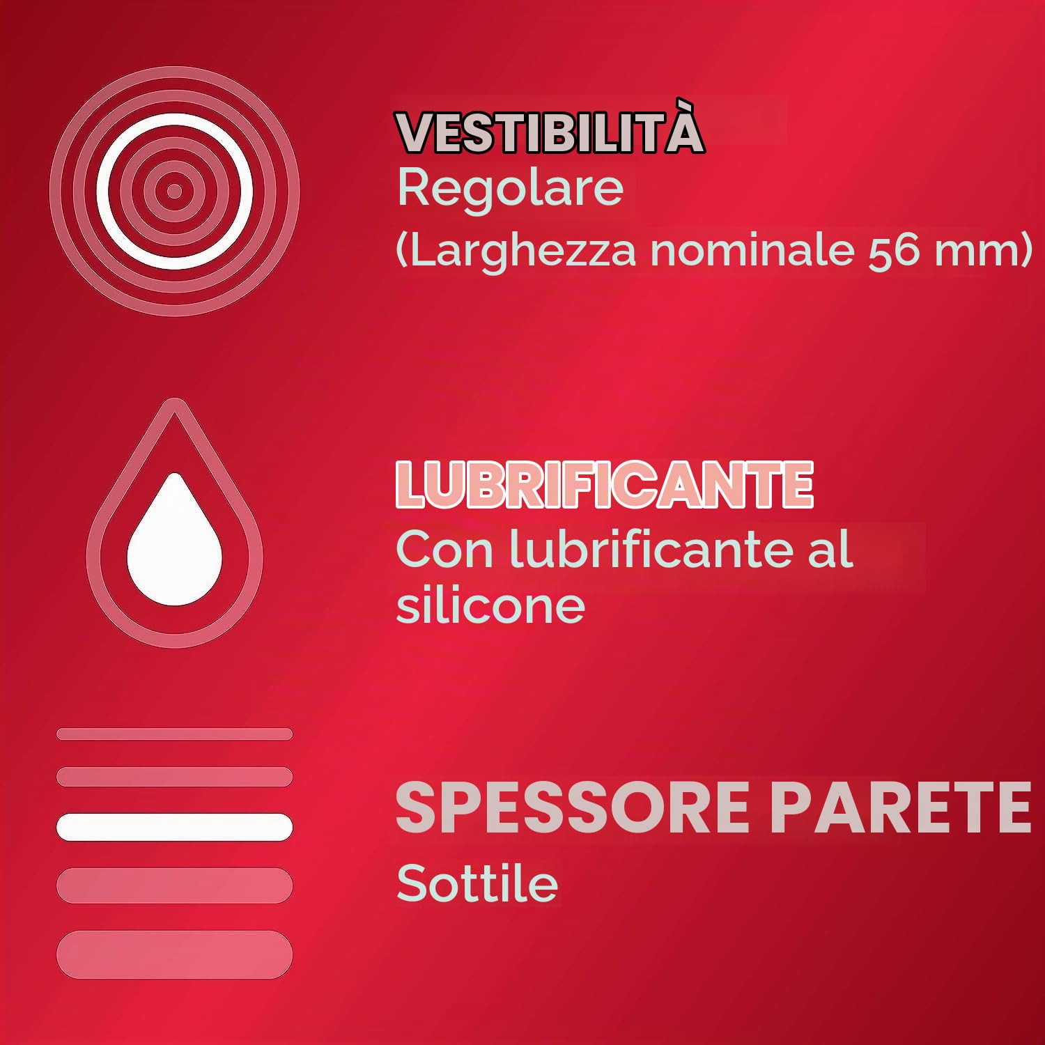 Durex Contatto Comfort preservativi 80 pz sottili 56 mm